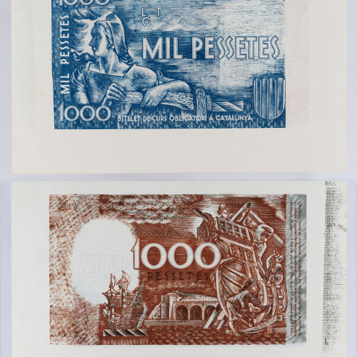 Generalitat de Catalunya - 1000 pessetes (prova) - 1936-1937 (10.08.1950) image for: Generalitat de Catalunya - 1000 pessetes (prova) - 1936-1937 (10.08.1950)
