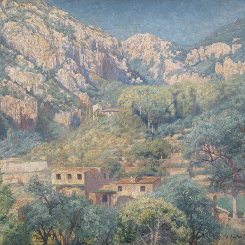 image for: Alexandre de Riquer - Paisatge de Mallorca - 1917-1920