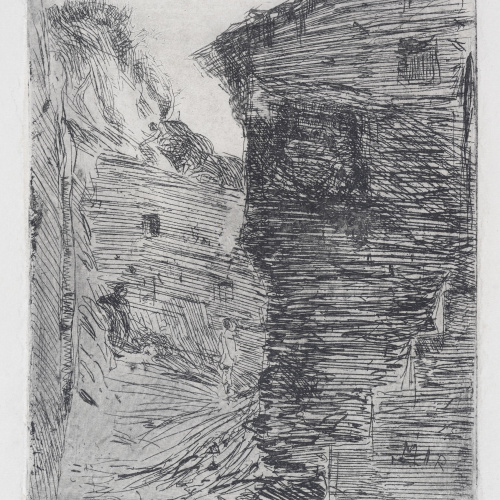 image for: Joaquim Mir - Carreró d&#039;un poble - Finals del segle XIX — inicis del segle XX