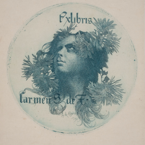 image for: Alexandre de Riquer - Exlibris Carmen S. de F. - 1903