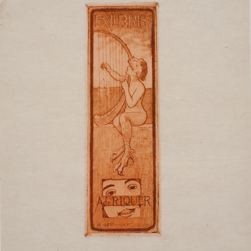 image for: Alexandre de Riquer - Exlibris A. de Riquer - 1903