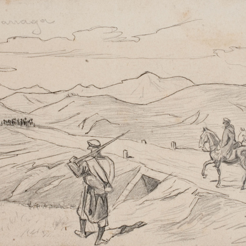 image for: Josep Lluís Pellicer - Camino de Larraga - 1875