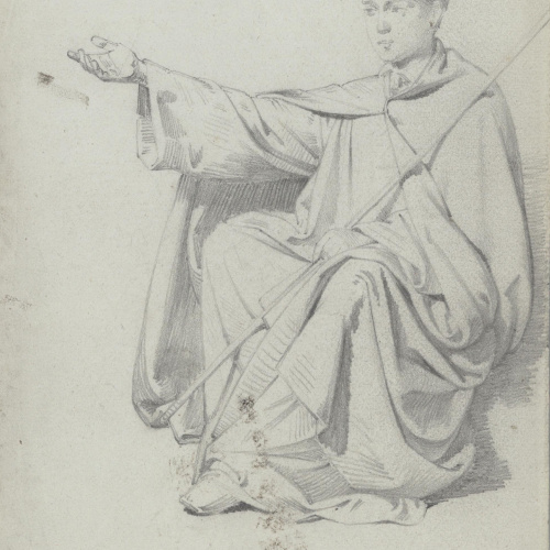 image for: Claudi Lorenzale - Home assegut - Cap a 1850-1870