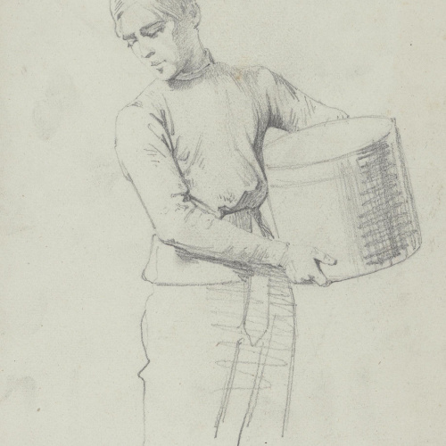 image for: Claudi Lorenzale - Noi portant una capsa - Cap a 1860-1880