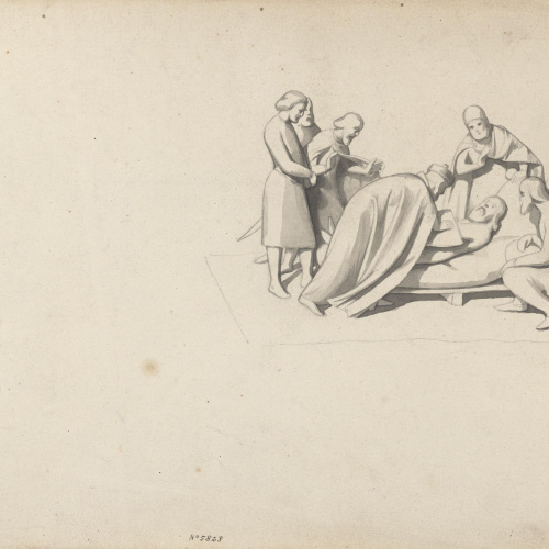 image for: Claudi Lorenzale - Estudi per al quadre «L&#039;origen de l&#039;escut del Comtat de Barcelona» - Cap a 1843-1844