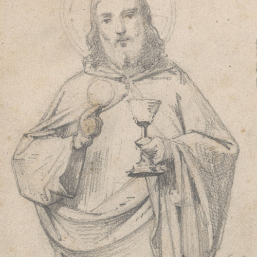 Claudi Lorenzale - Jesucrist - Cap a 1850-1870 image for: Claudi Lorenzale - Jesucrist - Cap a 1850-1870