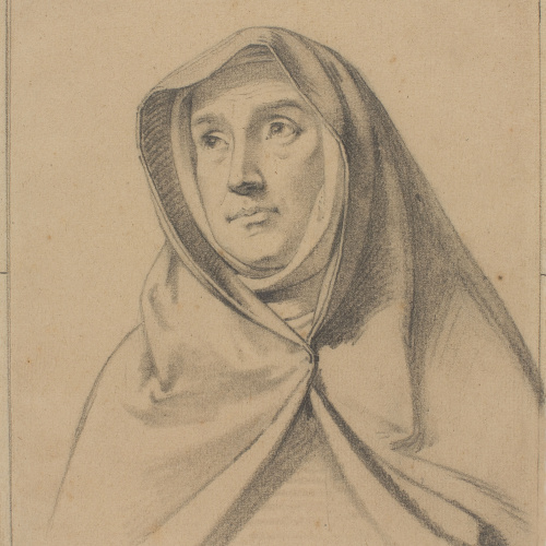 image for: Claudi Lorenzale - Bust de monja (anvers) / Bust de monja (revers) - Cap a 1850-1870