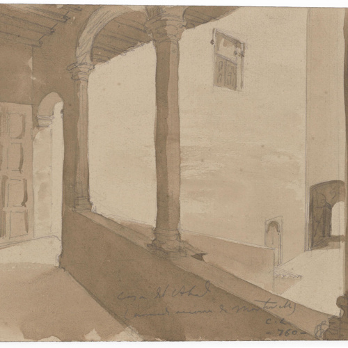 image for: Claudi Lorenzale - Casa de l&#039;Abad - Cap a 1840-1850