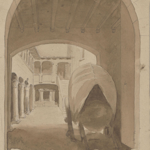 image for: Claudi Lorenzale - Casa de l&#039;Abad - Cap a 1840-1850