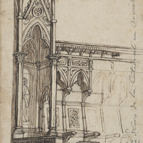 image for: Claudi Lorenzale - Cor de la catedral d&#039;Orvieto - Cap a 1839-1840