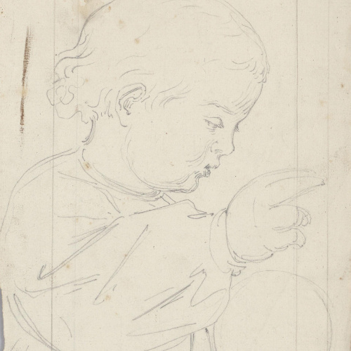 image for: Claudi Lorenzale - Cap del nen Jesús - Cap a 1850-1870