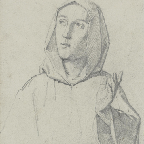 image for: Claudi Lorenzale - Bust de monjo [?] - Cap a 1850-1870