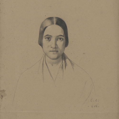 image for: Claudi Lorenzale - Bust de dona - Cap a 1840-1860