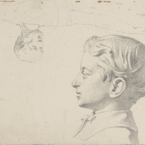 image for: Claudi Lorenzale - Cap de jove - Cap a 1840-1860