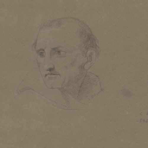 image for: Claudi Lorenzale - Cap de frare - Cap a 1840-1860