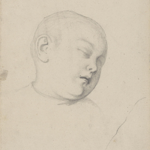 image for: Claudi Lorenzale - Cap de nen dormint - Cap a 1850-1870