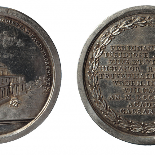 image for: Escuela y fábrica de Platería Martínez - L&#039;Acadèmia de Saragossa al retorn de Ferran VII - 1814