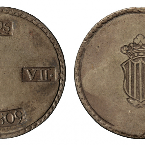 Ferran VII d'Espanya - 5 pessetes - 1809 image for: Ferran VII d'Espanya - 5 pessetes - 1809