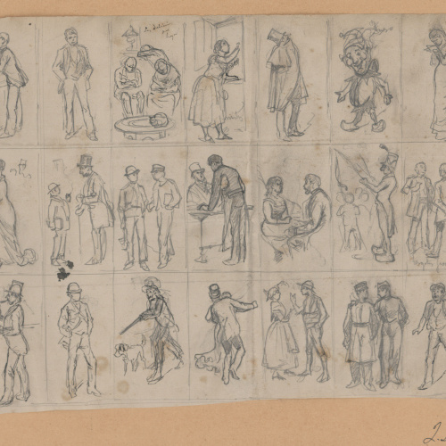 image for: Josep Lluís Pellicer - Estudisd&#039;il·lustració per a publicacions - 1882