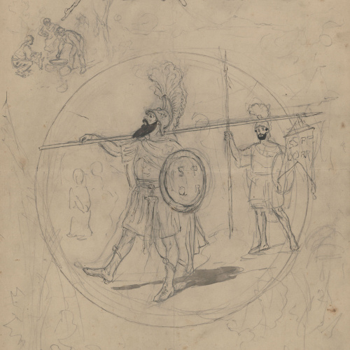 image for: Josep Lluís Pellicer - Al·legoria del mes d&#039;abril - 1882