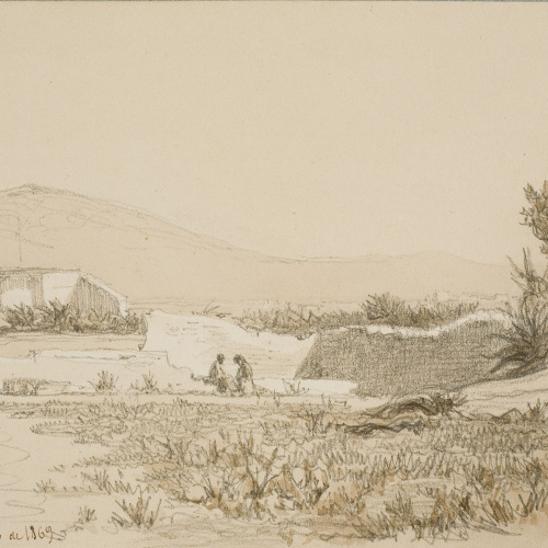 Lluís Rigalt - Riera de Malla - Juliol de 1869 image for: Lluís Rigalt - Riera de Malla - Juliol de 1869