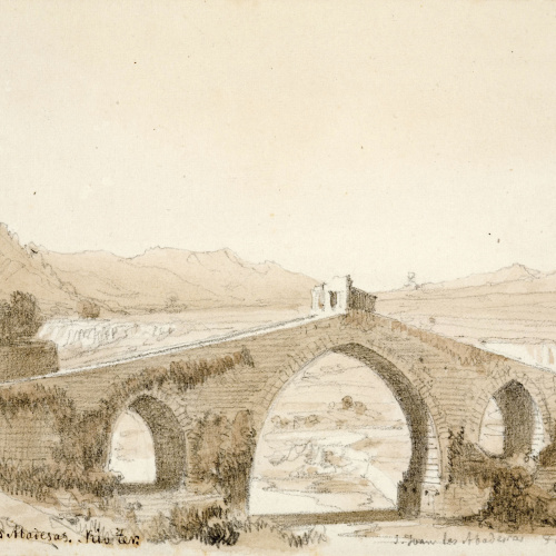 image for: Lluís Rigalt - S. Juan las Abadesas. Rio Ter - 1851