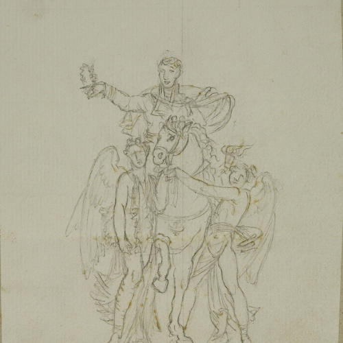 image for: Pau Rigalt - Composició al·legòrica per a un projecte de monument dedicat a Ferran VIIè - Cap a 1820