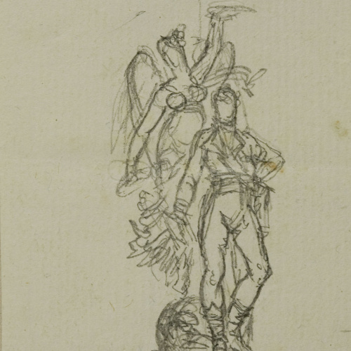 image for: Pau Rigalt - Composició al·legòrica per a un projecte de monument dedicat a Ferran VIIè - Cap a 1820