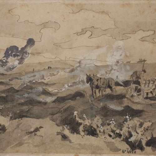 image for: Josep Lluís Pellicer - Crema de fems a Bulgària - 1877