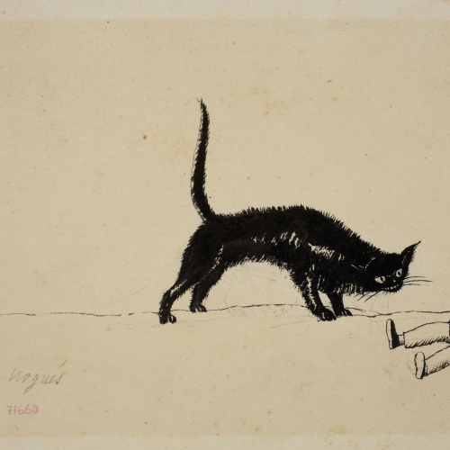 image for: Xavier Nogués - Gran gat i home - Primer quart del segle XX