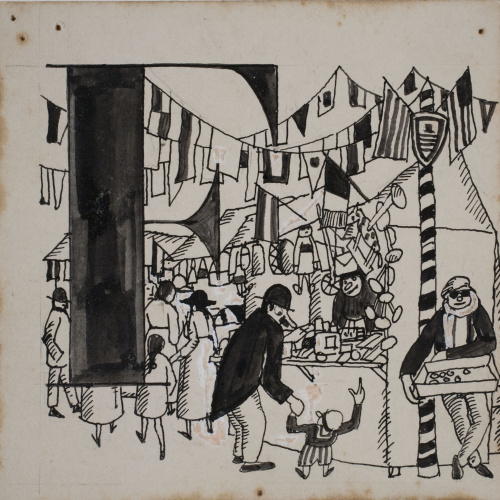 image for: Xavier Nogués - Lletra F (il·lustració per a l&#039;«Abecedari català per a nens» editat per la Llibreria Nacional Catalana de Salvat-Papasseit) - 1920