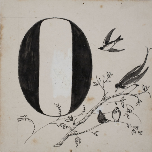 image for: Xavier Nogués - Lletra O (il·lustració per a l&#039;«Abecedari català per a nens» editat per la Llibreria Nacional Catalana de Salvat-Papasseit) - 1920