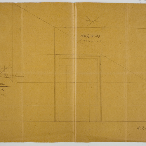 image for: Xavier Nogués - Croquis del plafó d&#039;una sobreporta. Projecte de decoració no realitzat per a la sala de Sessions del Banc Vitalici de Barcelona - Cap a 1937