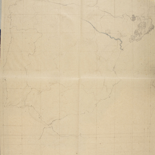 image for: Xavier Nogués - Mapa d&#039;Espanya. Projecte per a la decoració mural no realitzada de duana als límits de la Jonquera - 1937