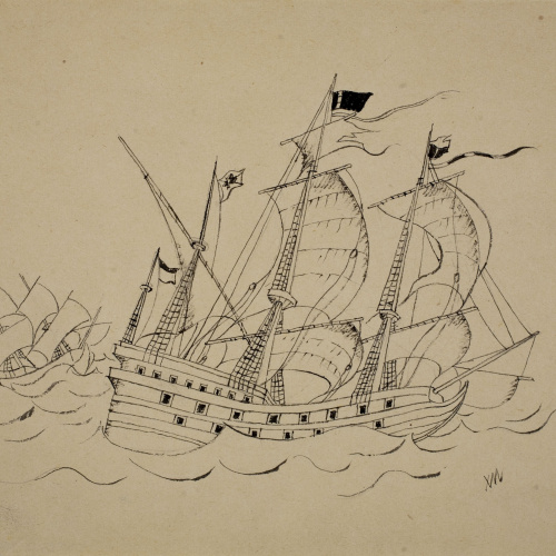 image for: Xavier Nogués - Falòrnia onzena (il·lustració per a «El patrañuelo» de Joan Timoneda) - 1940
