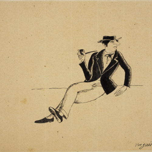 image for: Xavier Nogués - Literatura (il·lustració per a les «Sàtires» de Guerau de Liost) - Cap a 1927