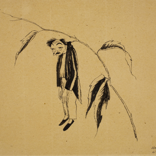 image for: Xavier Nogués - De mi (il·lustració per a les «Sàtires» de Guerau de Liost) - Cap a 1927