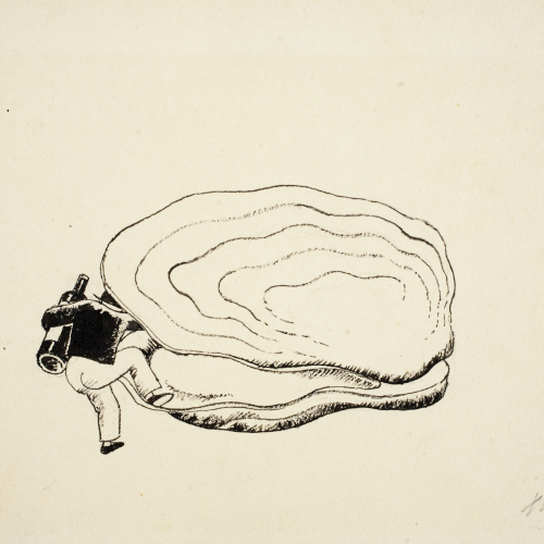 image for: Xavier Nogués - Òstra (il·lustració per al «Bestiari» de Joan Oliver) - Cap a 1937