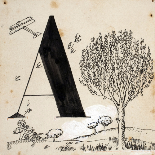 image for: Xavier Nogués - Lletra A (il·lustració per a l&#039;«Abecedari català per a nens» editat per la Llibreria Nacional Catalana de Salvat-Papasseit) - 1920