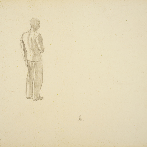 image for: Xavier Nogués - Home d&#039;espatlles. Estudi preparatori per a l&#039;oli «La cobla» - Cap a 1940