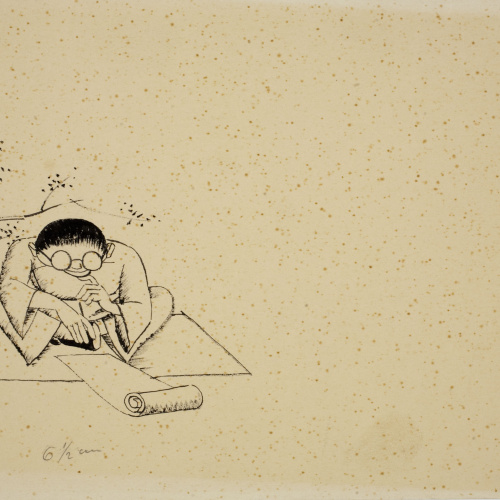 image for: Xavier Nogués - La viuda Maka, núm. 1 (Il·lustració per a l&#039;antologia «L&#039;humor a la Barcelona del vuitcents») - Cap a 1938