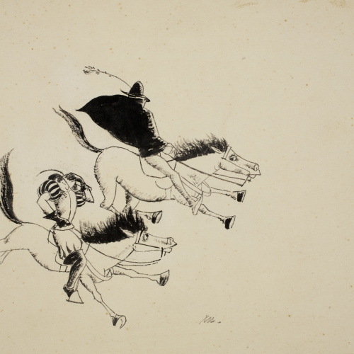 image for: Xavier Nogués - Don Joan a l&#039;infern (Il·lustració per a l&#039;antologia «L&#039;humor a la Barcelona del vuitcents») - Cap a 1938