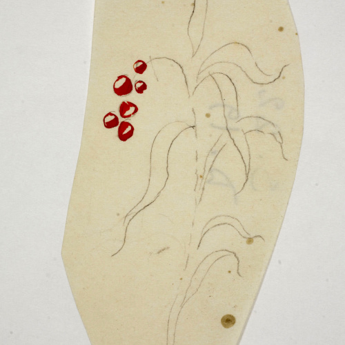 image for: Xavier Nogués - Fulles. Estudi preparatori per a la decoració de vidre esmaltat - Cap a 1924-1928