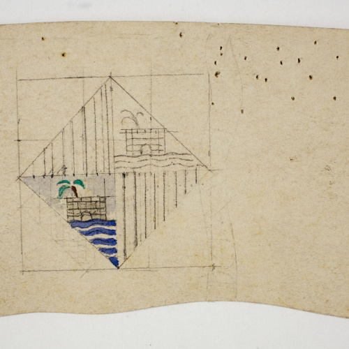 image for: Xavier Nogués - Esbós de l&#039;escut de Mallorca. Estudi preparatori per a un medalló - Cap a 1924-1928