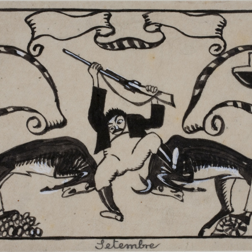 Xavier Nogués - Al·legoria del mes de setembre - 1914 image for: Xavier Nogués - Al·legoria del mes de setembre - 1914
