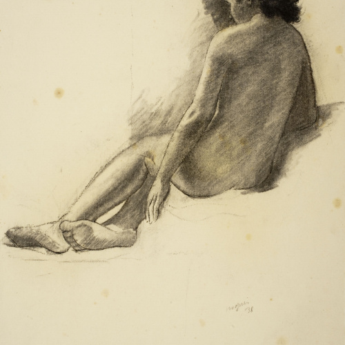 image for: Xavier Nogués - Nu femení d&#039;esquena - 1938