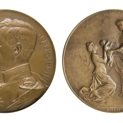 image for: Godefroid Devreese - Albert i Elisabeth, reis de Bèlgica - 1910