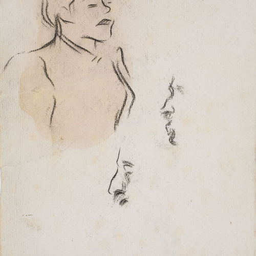 image for: Isidre Nonell - Apunt de figures - Cap a 1894