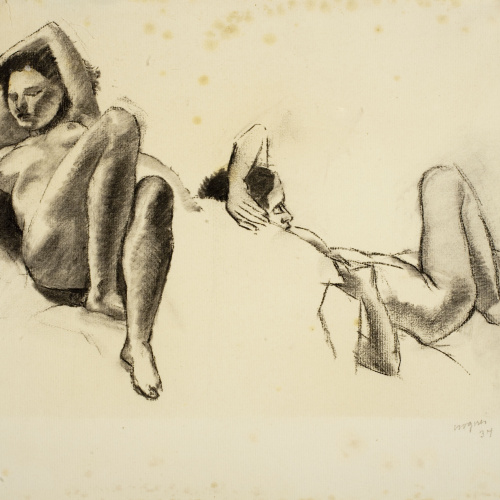 image for: Xavier Nogués - Dos apunts de nu femení - 1937