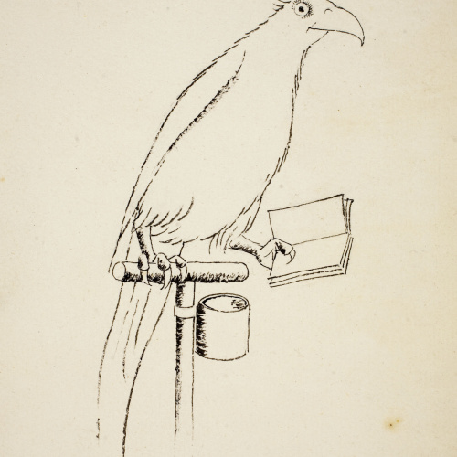 image for: Xavier Nogués - Papagai (il·lustració per al «Bestiari» de Joan Oliver) - Cap a 1937